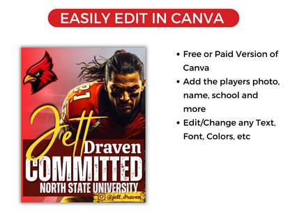 Sports Committed Poster Template