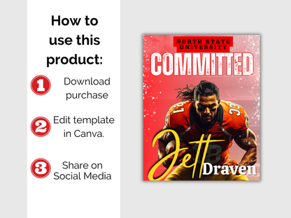 Sports Committed Poster Template