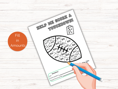 Editable Fill My Football Fundraiser Template