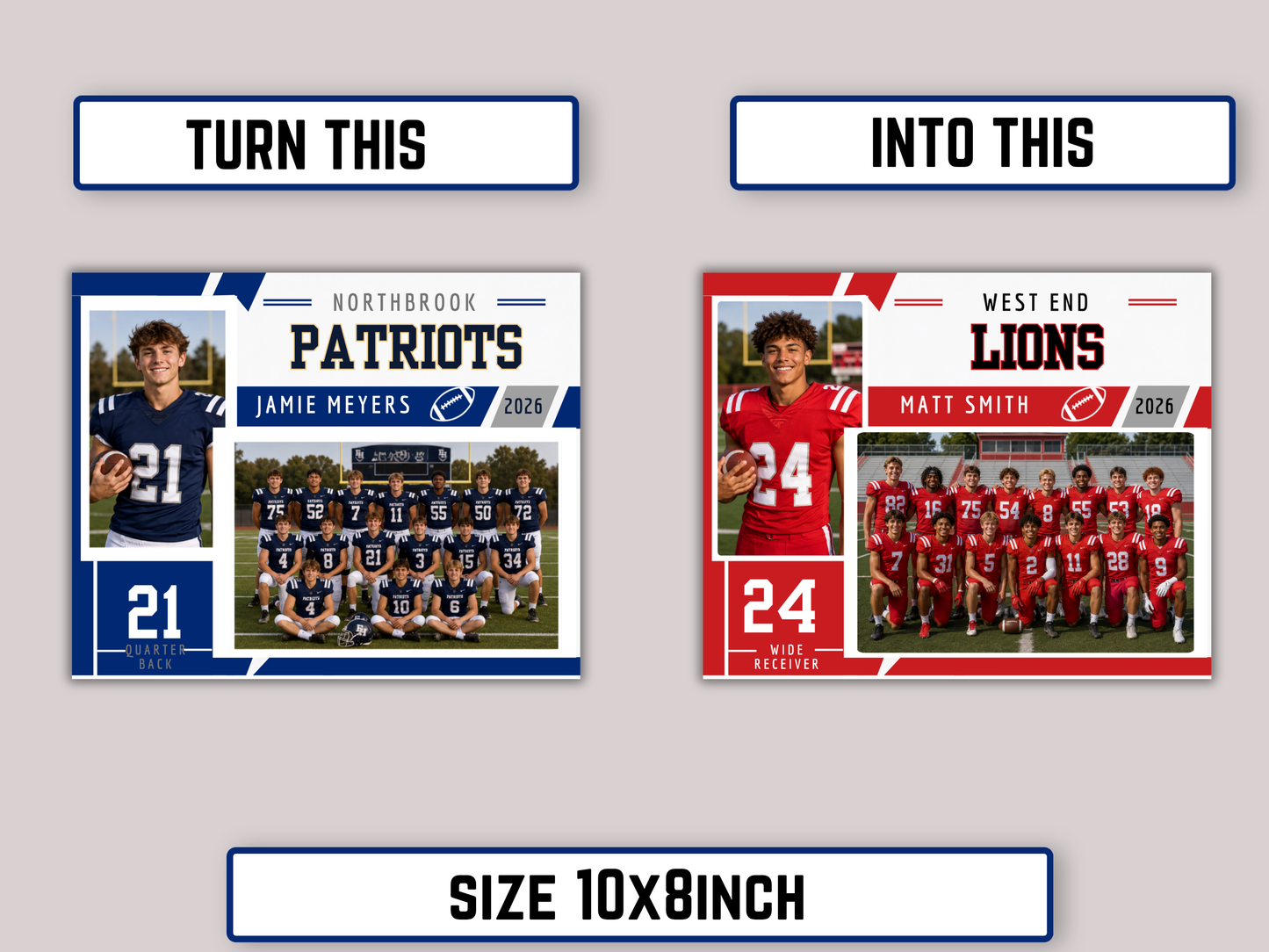 Editable Football Memory Mate Template