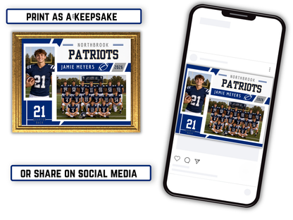 Editable Football Memory Mate Template