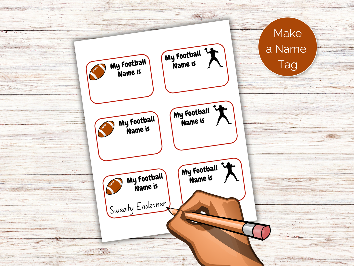 What's Your Football Name Game