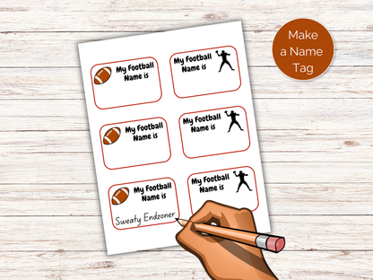 What's Your Football Name Game