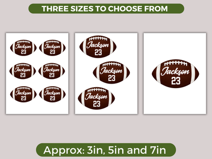 Editable Football Name Tags Template