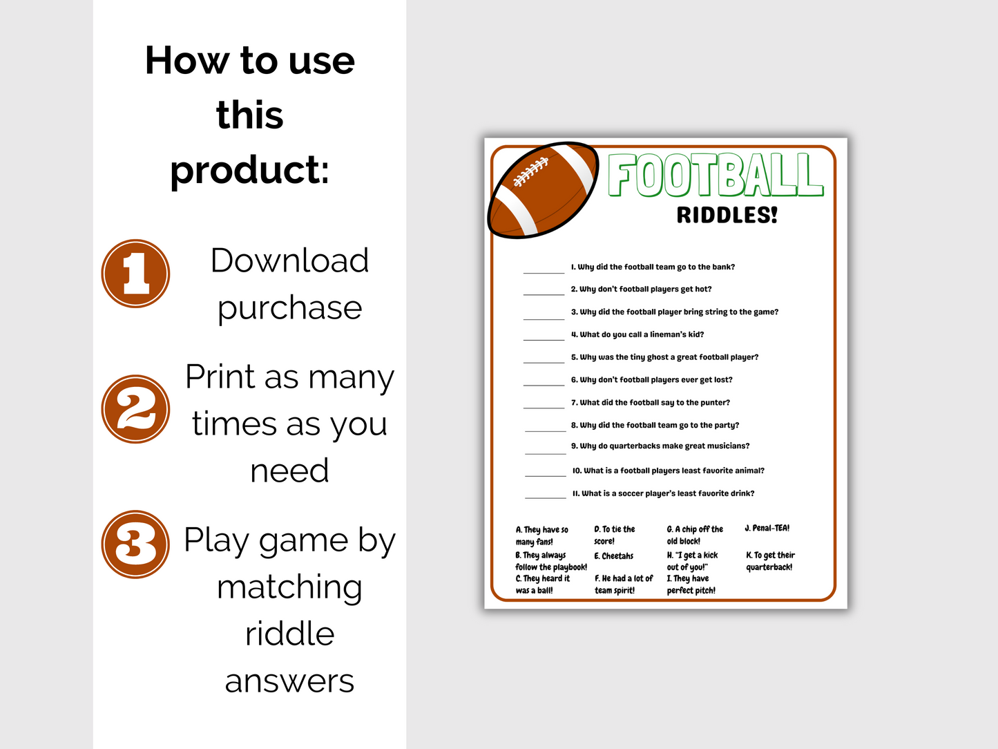 Football Riddles