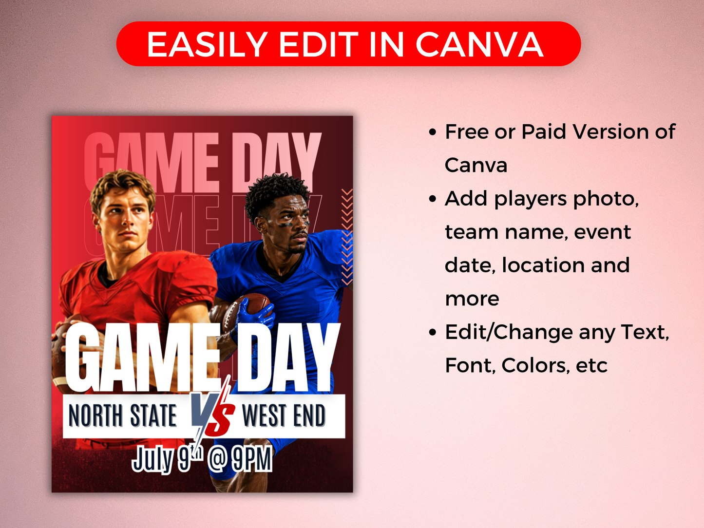 Football Social Media Templates Bundle