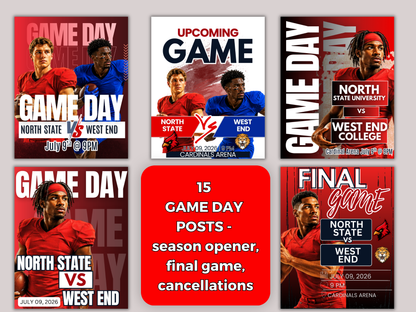 Football Social Media Templates Bundle