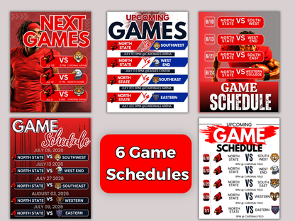 Football Social Media Templates Bundle