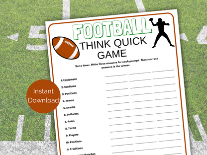 Football Think Quick