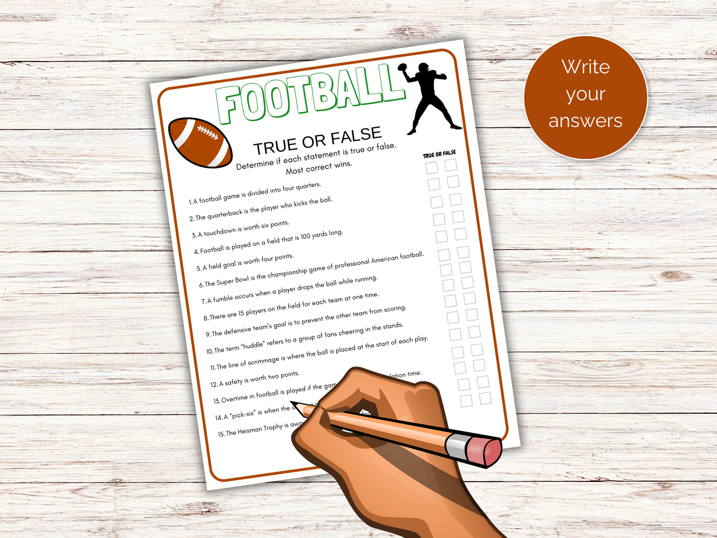 Football True or False