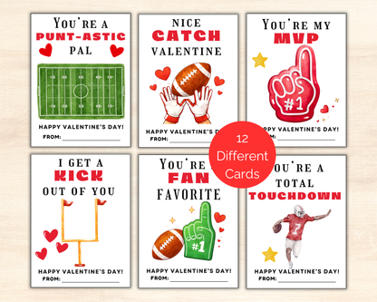 Football Valentine Cards