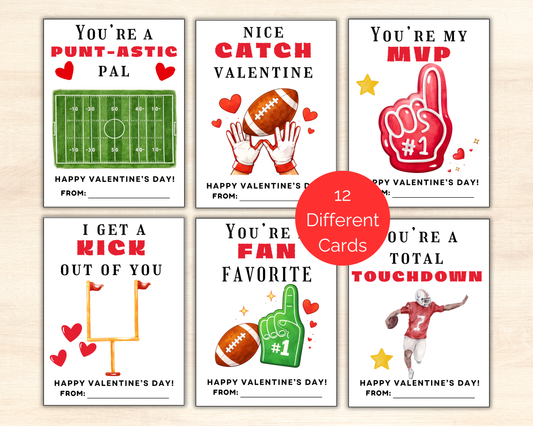 Football Valentine Cards