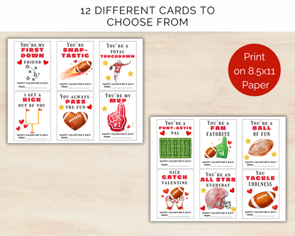 Football Valentine Cards
