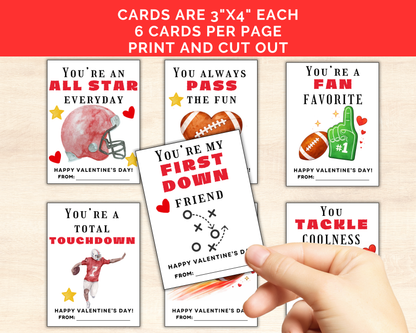 Football Valentine Cards