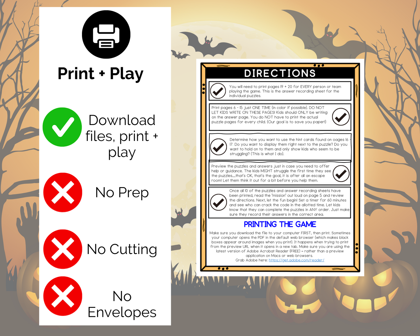 Halloween Escape Room for Kids