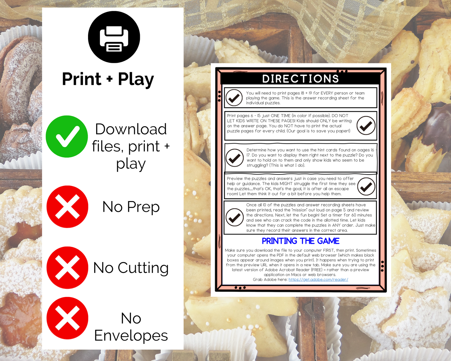 Baking Escape Room Game