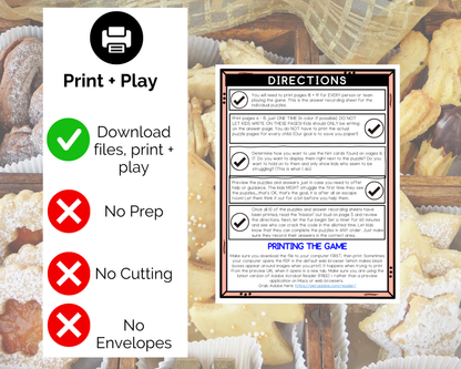 Baking Escape Room Game