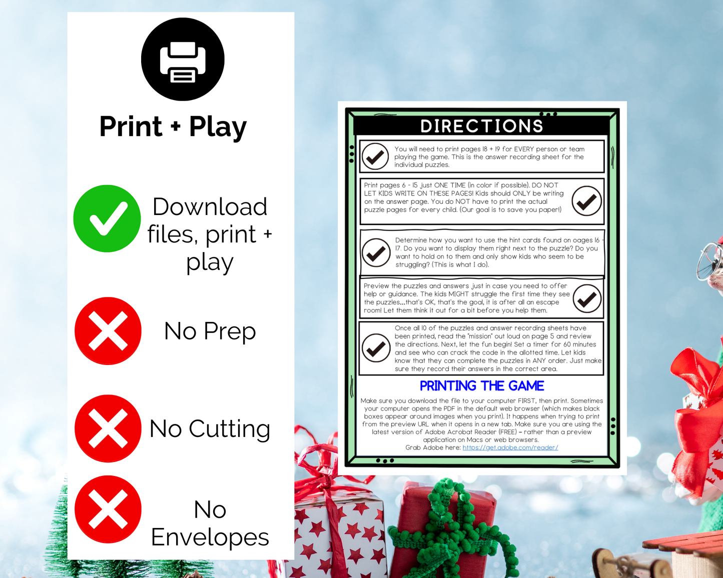 Santa Workshop Escape Room