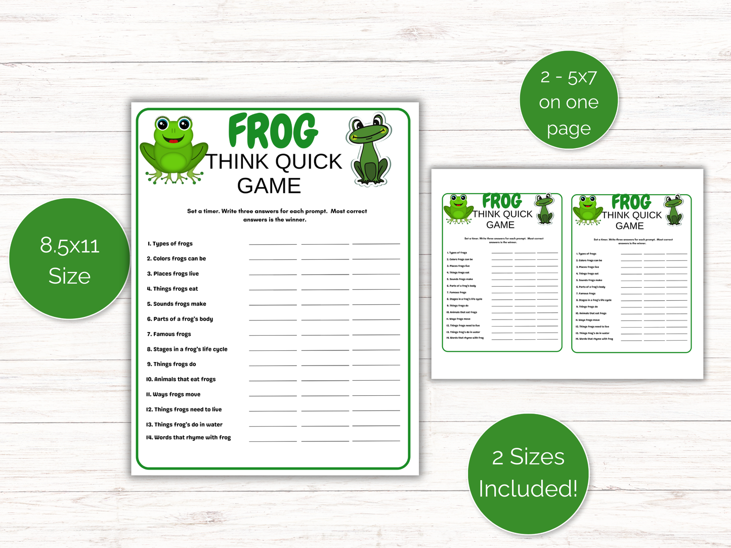 Frog Think Quick