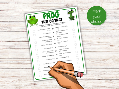 Frog This or That Game