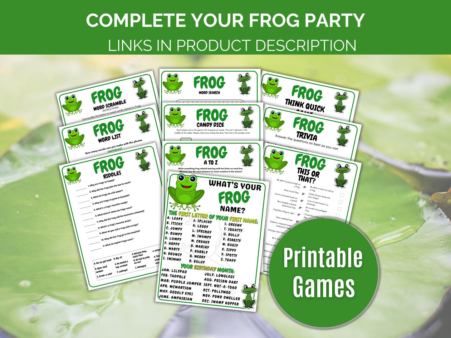 Frog This or That Game