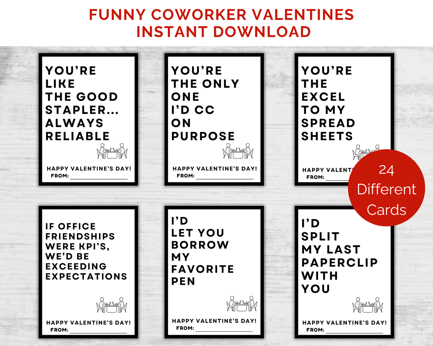 Funny Coworker Valentine Cards
