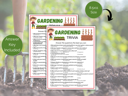 Gardening Trivia Game