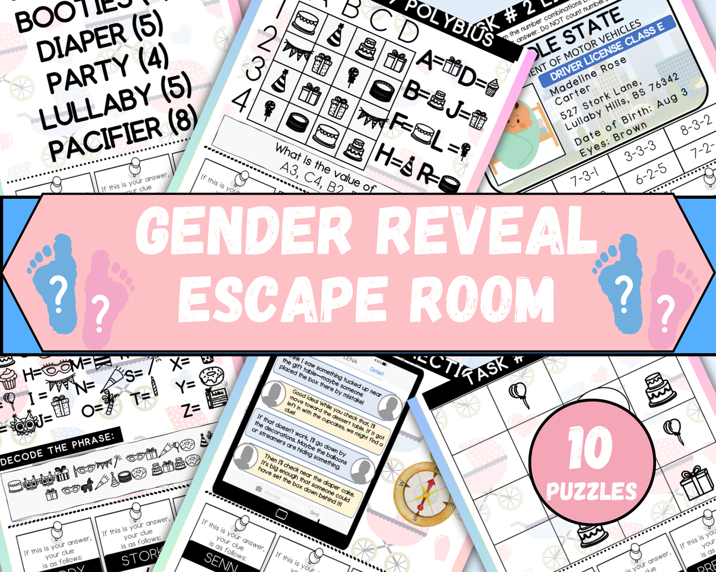 Gender Reveal Escape Room for Kids
