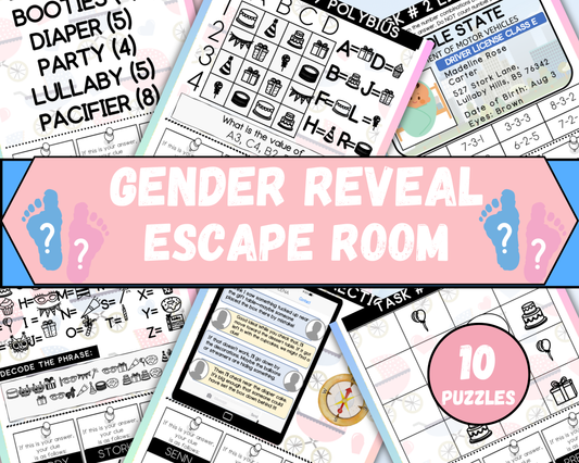 Gender Reveal Escape Room for Kids