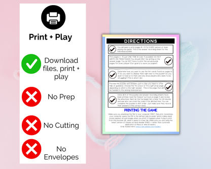 Gender Reveal Escape Room for Kids