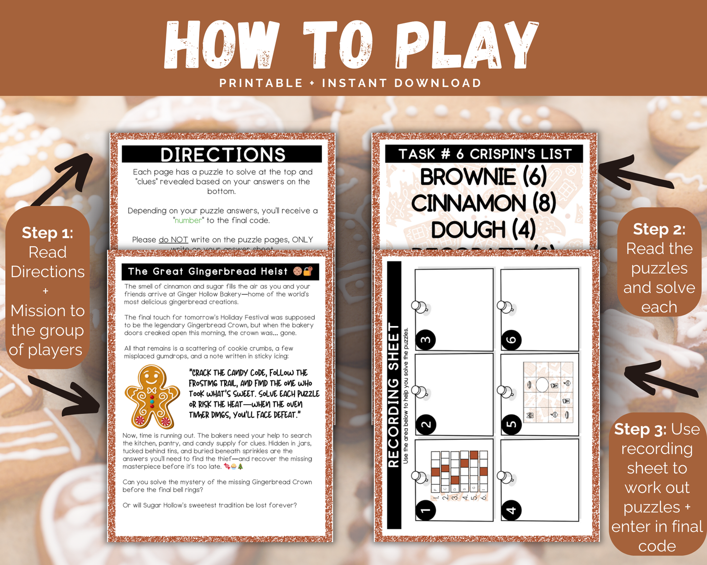 Gingerbread Heist Escape Room