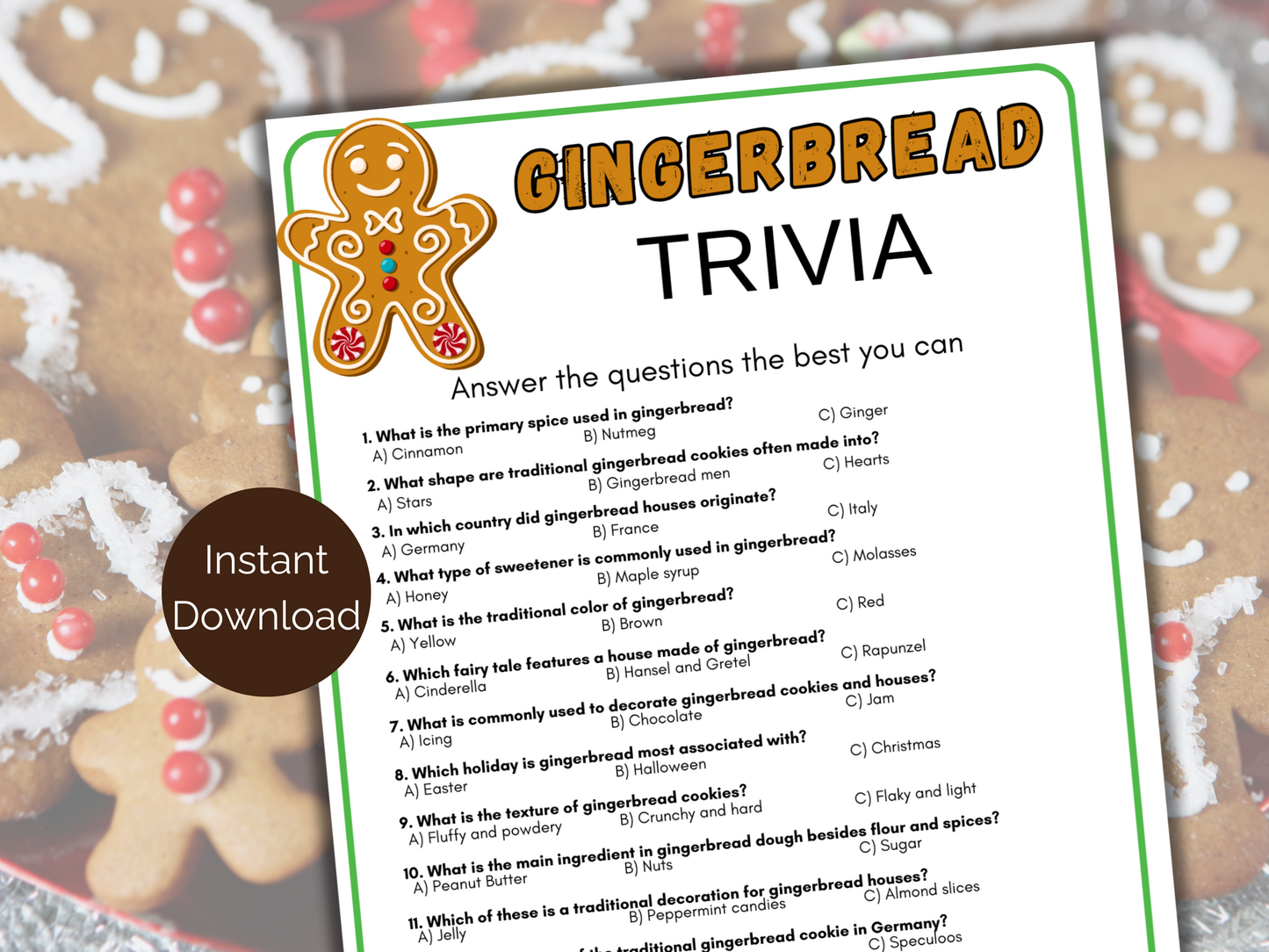 Gingerbread Trivia