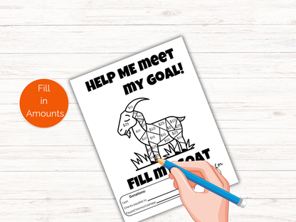 Editable Fill My Goat Fundraiser Template