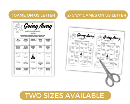Going Away Party Game Bundle