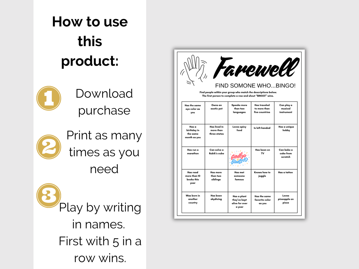 Farewell Find Someone Who