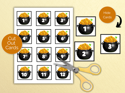 St Patrick's Gold Coin Scavenger Hunt for kids