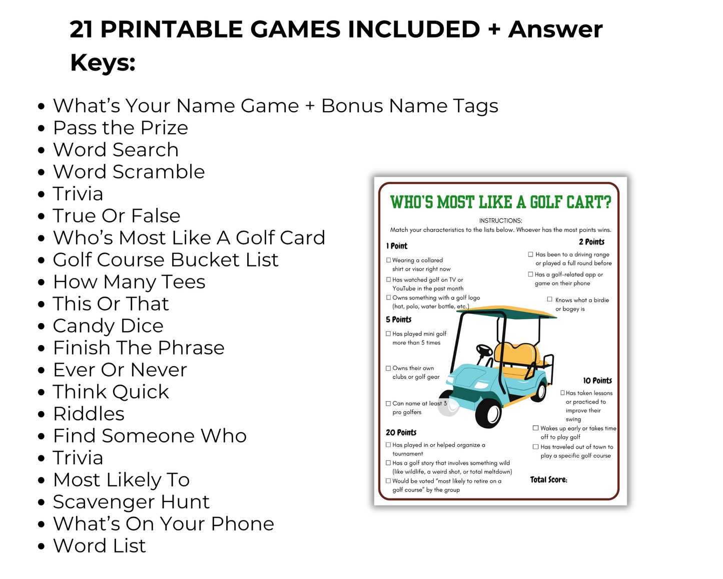 Golf Game Bundle
