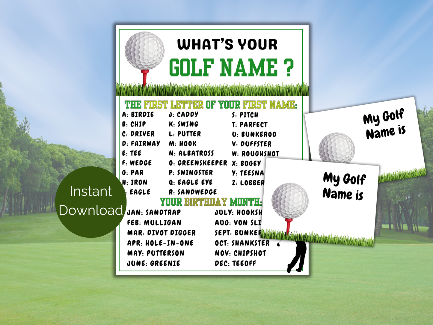 What's Your Golf Name