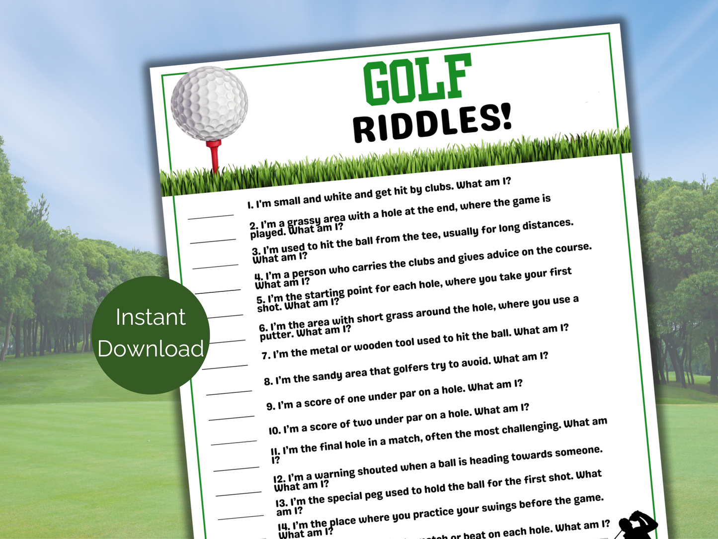 Golf Riddles