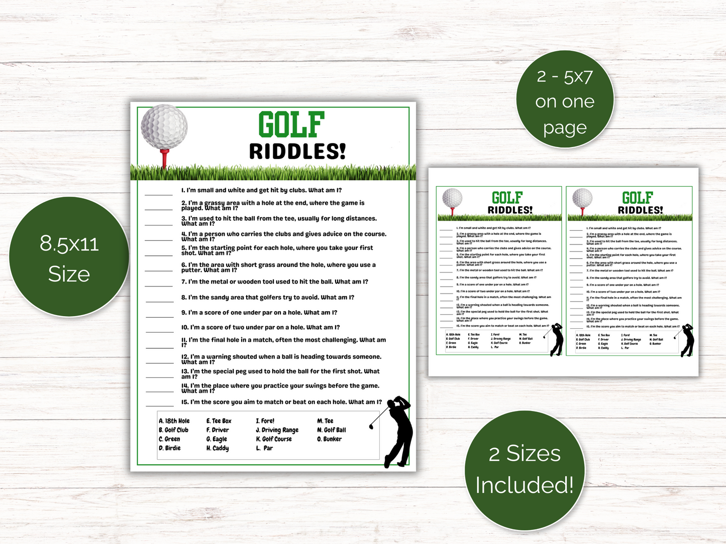Golf Riddles