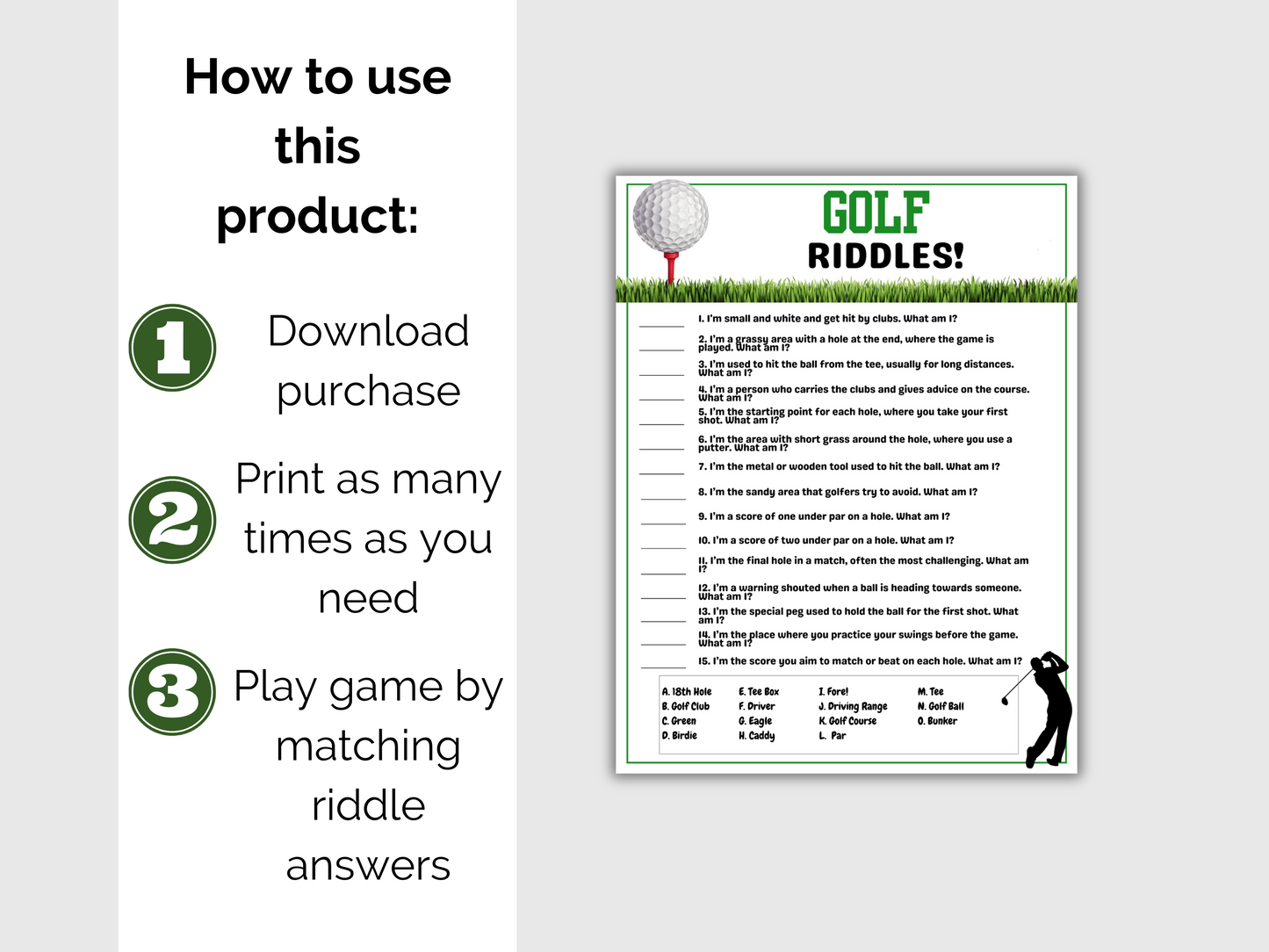 Golf Riddles