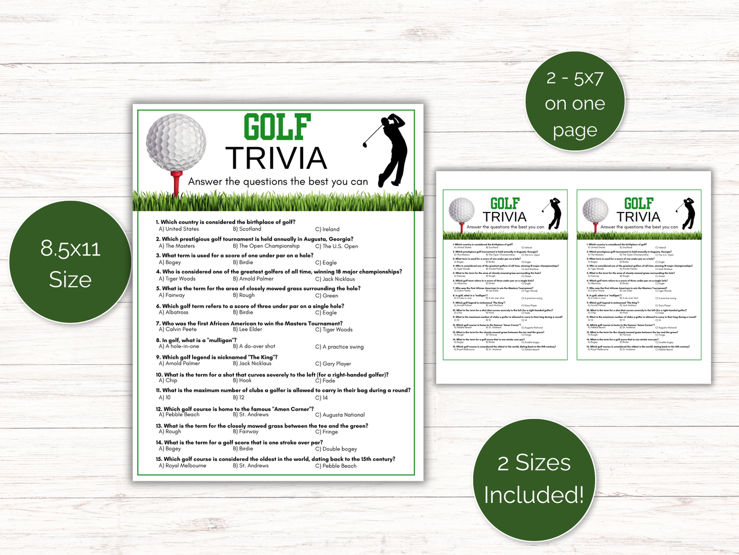 Golf Trivia