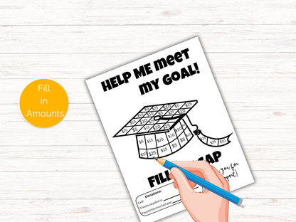 Editable Fill My Grad Cap Fundraiser Template