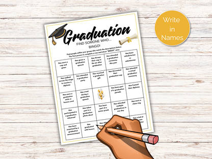 Graduation Find Someone Who