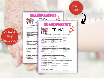 Grandparents Day Trivia Game