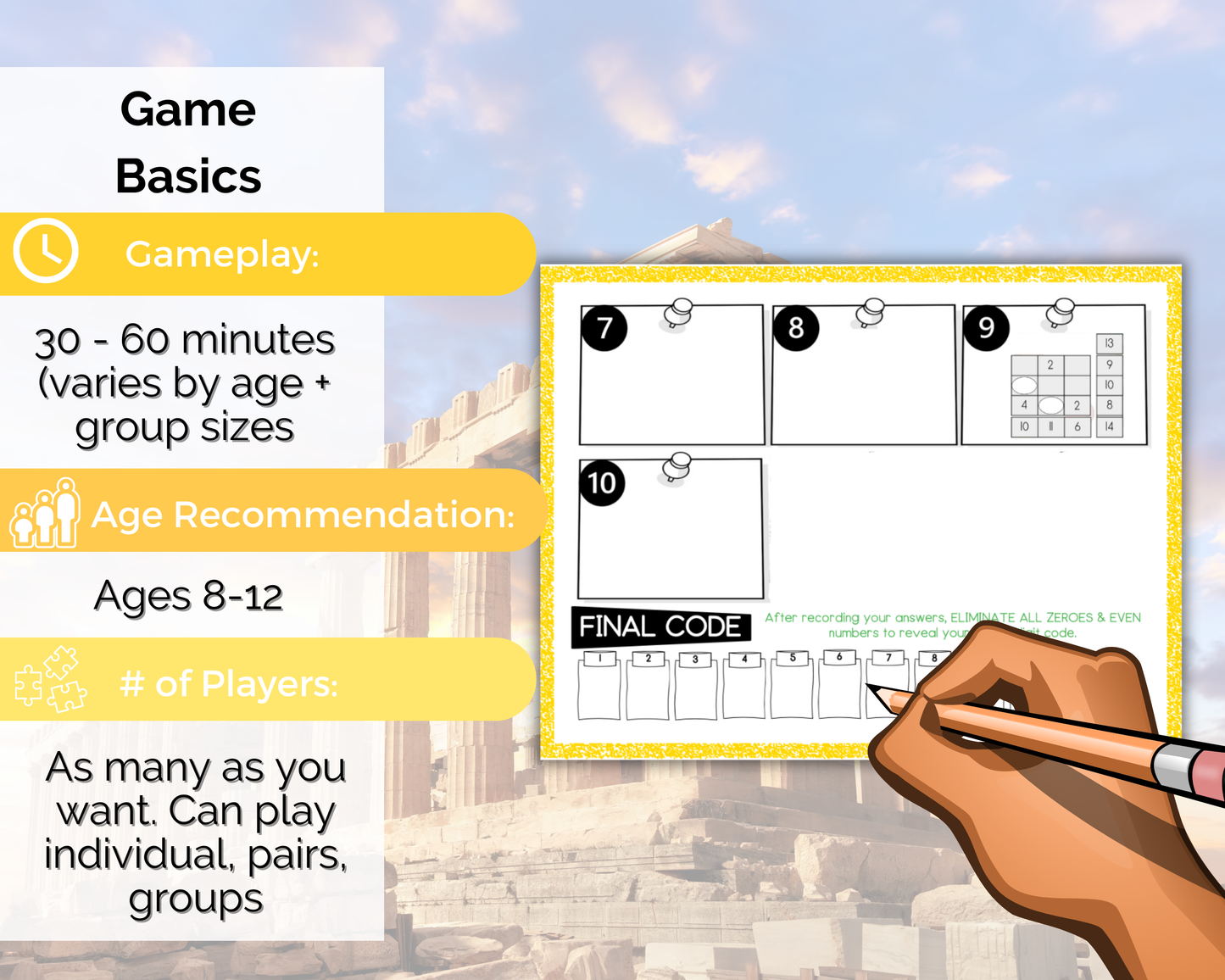 Greek Mythology Escape Room for Kids