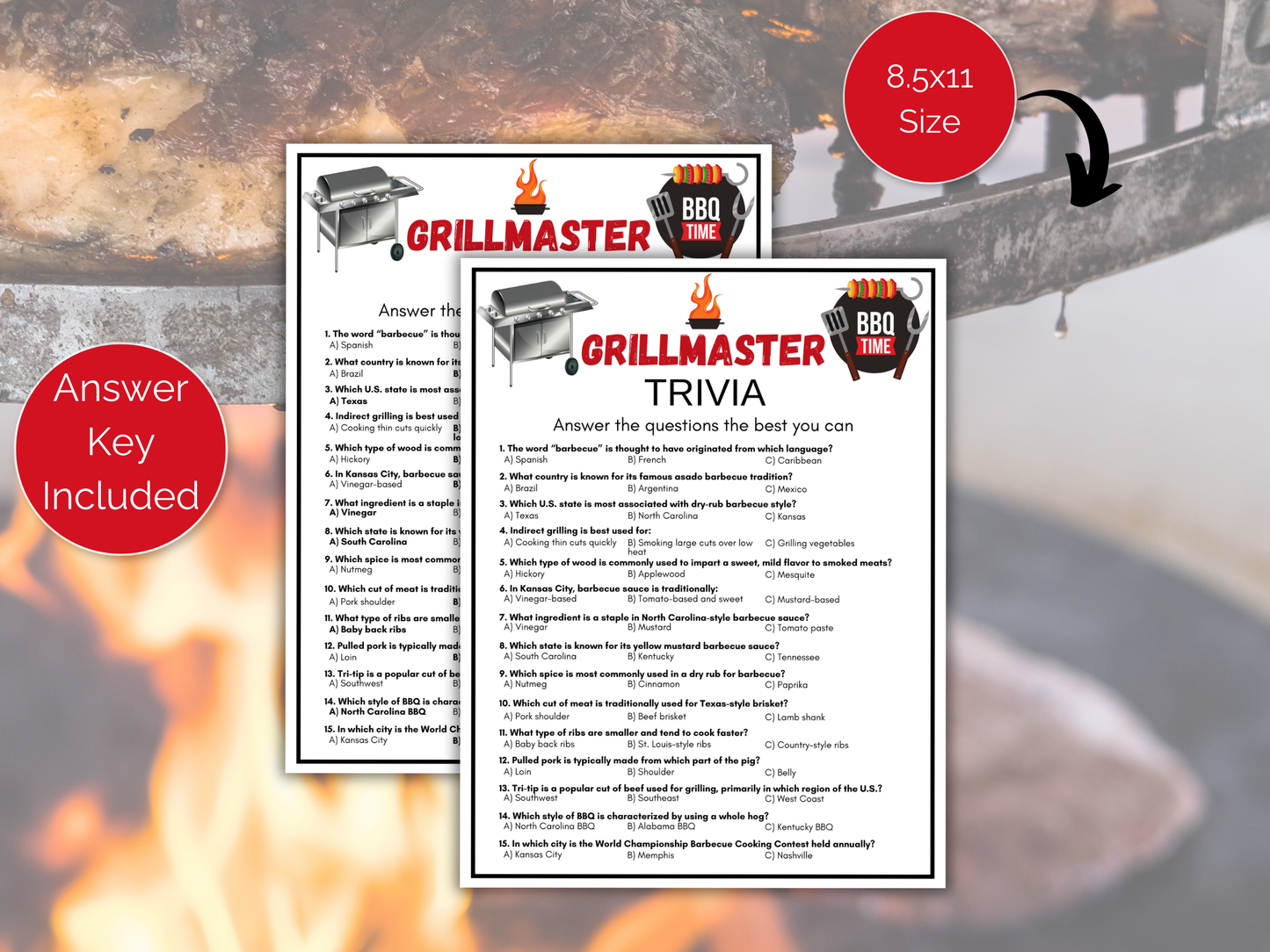 Grillmaster Trivia Game