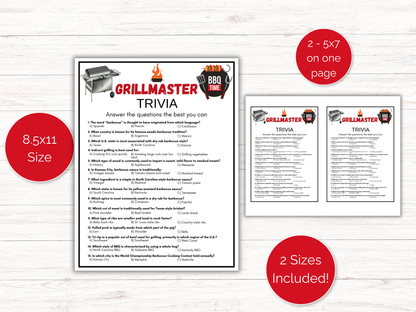 Grillmaster Trivia Game