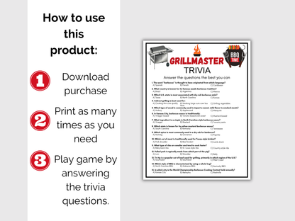 Grillmaster Trivia Game
