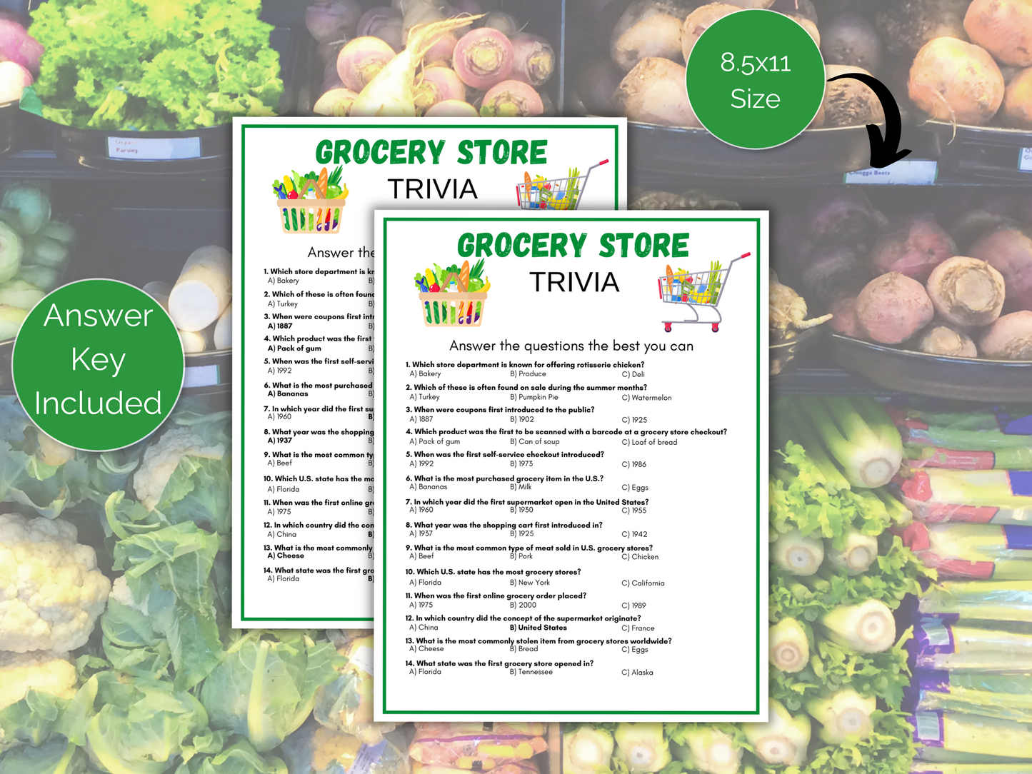 Grocery Store Trivia Game